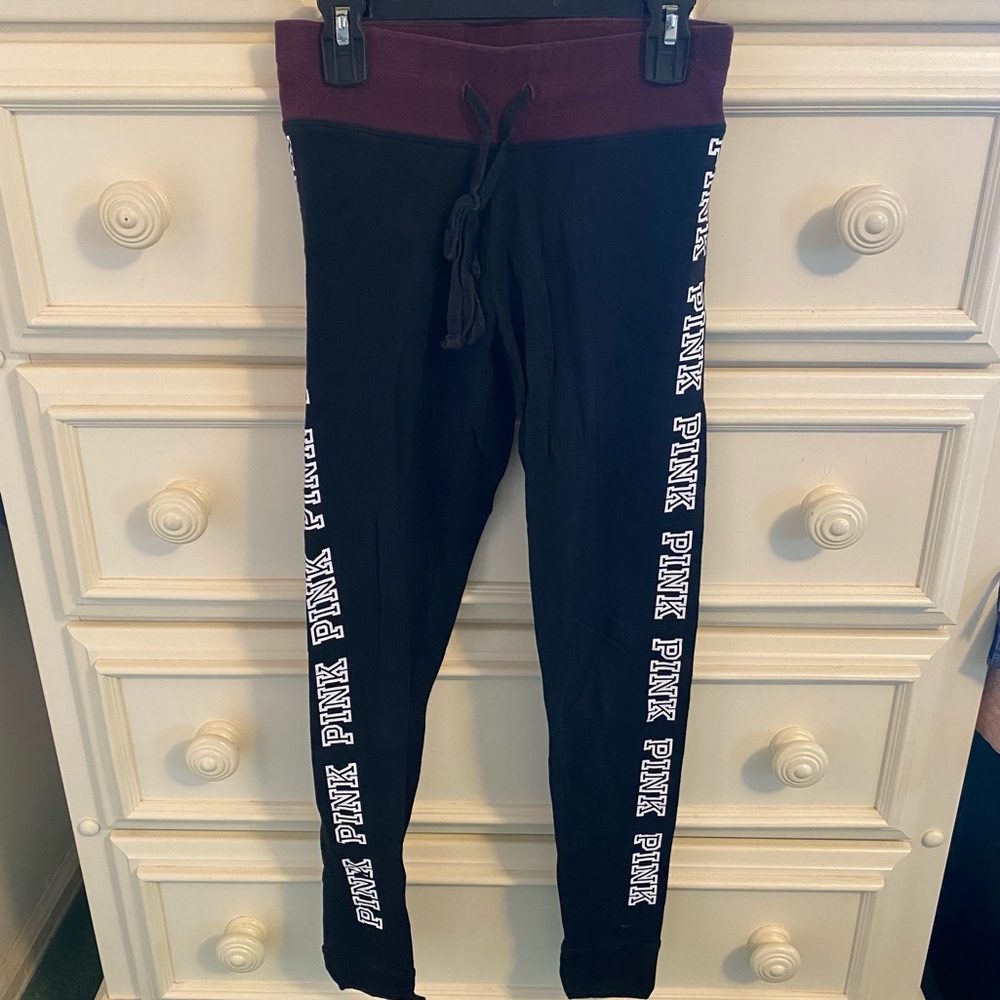 Pink VS Black Leggings